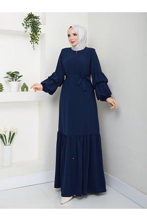 کلاه و ابایا سرمه ای زنانه پنبه پلی استر MODA ESRE FASHION - کد 877712276