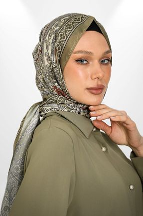 شال خاکی زنانه hijabchi - کد 885714018