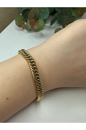 دستبند استیل (فولاد) طلائی زنانه استیل ضد زنگ HÜLYA AKSESUAR - کد 885715886
