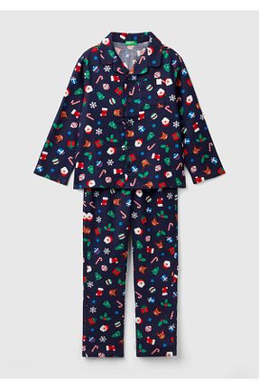 ست لباس راحتی سرمه ای بچه گانه طرح دار United Colors of Benetton - کد 885717337