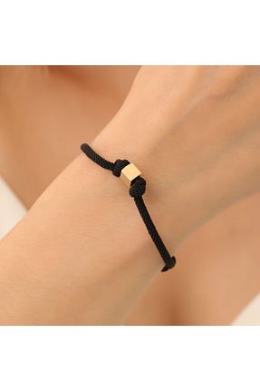 دستبند طلا مشکی مردانه 14 عیار Agora Silver - کد 323490754