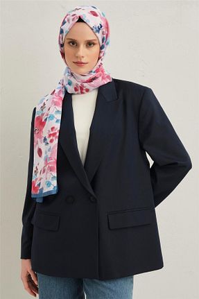 شال سرمه ای زنانه پلی استر Armine - کد 885720636