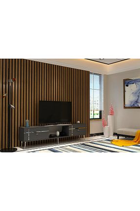 میز و پایه تلویزیون طوسی Suntalam DEMONTE DECOR - کد 885744498
