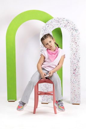 کفش اسنیکر طوسی بچه گانه چسبی kids A more - کد 679426102