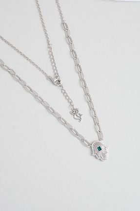 گردنبند نقره سفید زنانه 925 عیار So Chic - کد 885748814