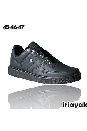 کفش اسنیکر مشکی مردانه بند دار İriayak - کد 884635938