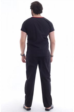 ست بالاتنه و پائین تنه مشکی مردانه بافتنی Esen Forma - کد 885749827