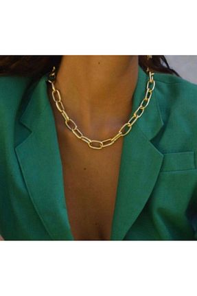 گردنبند استیل ( فولاد ) زرد زنانه استیل (فولاد) JEWELRY - کد 885749006