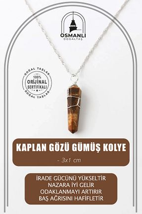 گردنبند جواهر زرد زنانه سنگ OSMANLI DOĞAL TAŞ - کد 661665237