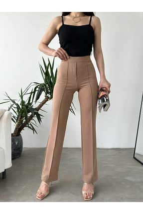 شلوار بژ زنانه پارچه Laviera - کد 878448945