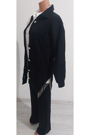 ست بالاتنه و پائین تنه مشکی زنانه تریکو DİVA - کد 885756603