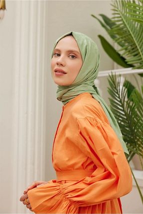 شال سبز زنانه QUM İPEK - کد 885761629