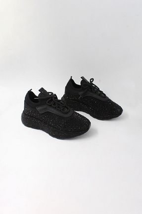 کفش اسنیکر مشکی زنانه بند دار ENDİCAN - کد 885764103