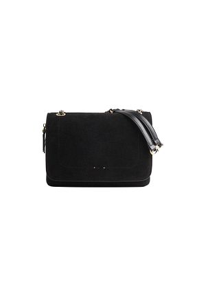 کیف دوشی مشکی زنانه چرم مصنوعی Parfois - کد 885779348