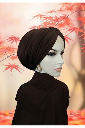 کلاه شنای حجاب قهوه ای زنانه Balbaytesettur - کد 885781178