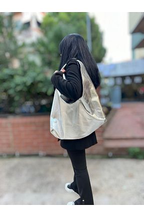 کیف دوشی طوسی زنانه پارچه ای handedizayn - کد 885746775