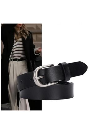کمربند مشکی زنانه چرم مصنوعی mocella - کد 885787221