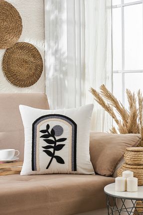 کوسن و روکش کوسن مشکی کتان Casnack - کد 885792899