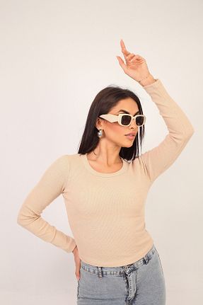 بادی نباتی زنانه یقه دوچرخه ZINNUR YALCIN - کد 880387651