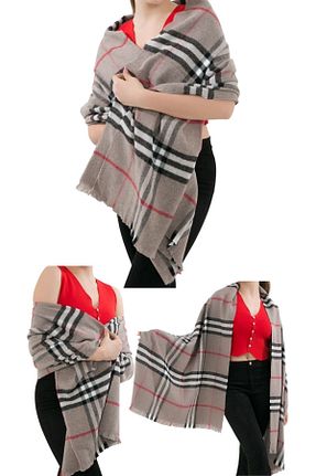 شال بژ زنانه اکریلیک marufshop - کد 885793114