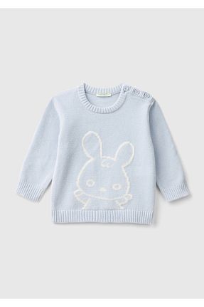 پلیور آبی بچه گانه Animal United Colors of Benetton - کد 885869256