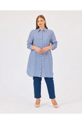 تونیک آبی زنانه بافتنی Gala-Xi - کد 861801228