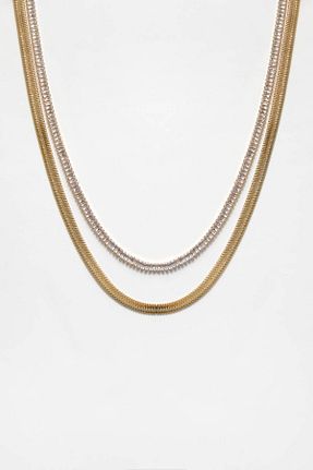 گردنبند جواهر طلائی زنانه آهن Pull & Bear - کد 885875120