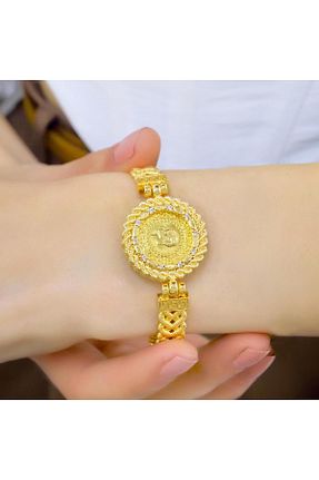 دستبند طلا زرد زنانه 14 عیار aytekgold - کد 885901962