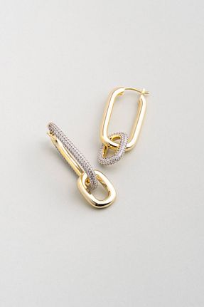 گوشواره نقره زرد زنانه 925 عیار So Chic - کد 885472227