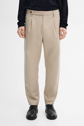 شلوار بژ مردانه پنبه ای Massimo Dutti - کد 881892076