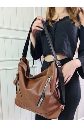 کوله پشتی قهوه ای زنانه سایز متوسط Gloria - کد 885919488