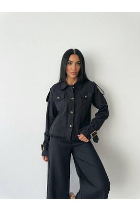 ست بالاتنه و پائین تنه مشکی زنانه بافتنی MAGGAZA - کد 885930588