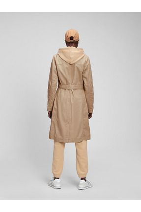 ترنچکت بژ زنانه %100 پنبه GAP - کد 848820654