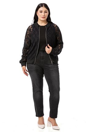 کت سایز بزرگ مشکی زنانه دانتل DISENTIS MODEST - کد 885970213