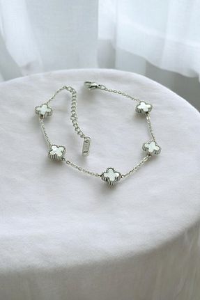 دستبند استیل (فولاد) سفید زنانه استیل (فولاد) Çlk Accessories - کد 885981022