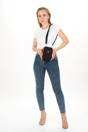 کیف دوشی مشکی زنانه چرم مصنوعی Newish Polo - کد 885213274