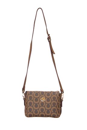 کیف پستچی قهوه ای زنانه چرم مصنوعی U.S. Polo Assn. - کد 841484824