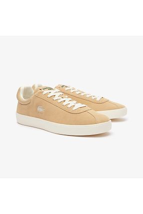 کفش اسنیکر بژ مردانه بند دار Lacoste - کد 885994877