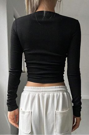 بلوز مشکی زنانه ساده BRZ COLLECTION - کد 859980083