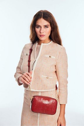 کیف پستچی نارنجی زنانه چرم مصنوعی U.S. Polo Assn. - کد 841487009
