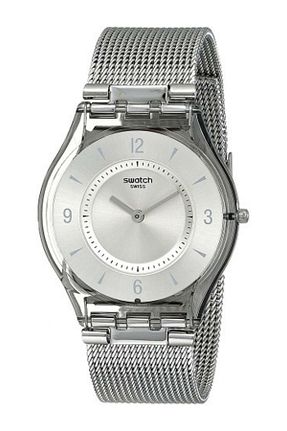 ساعت مچی سفید زنانه استل (فولاد) Swatch - کد 732306