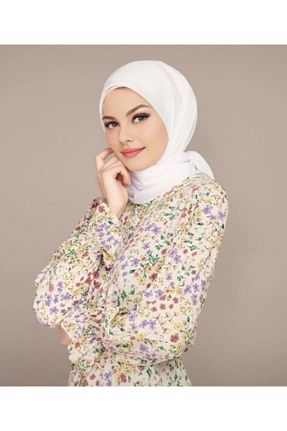 روسری سفید پنبه ای Lerra - کد 886003517