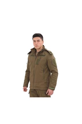 کاپشن اسپرت خاکی مردانه رگولار SİNGLE SWORD - کد 81335242