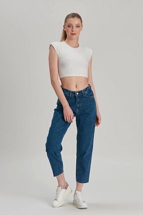 شلوار جین سرمه ای زنانه پاچه لوله تفنگی Modaca - کد 47440916