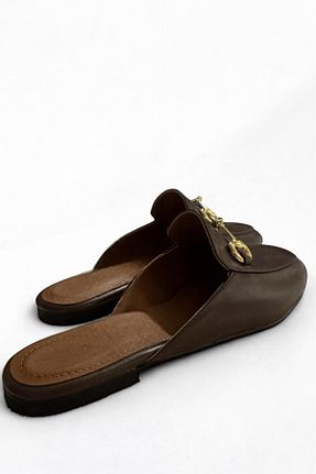 دمپائی سرمه ای زنانه چرم مصنوعی Melissa Boutique - کد 886039087