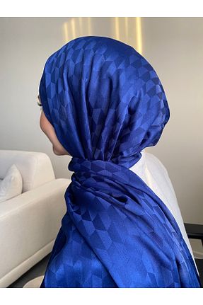 شال سرمه ای زنانه پنبه ای İREM - کد 886040841