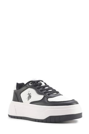 کفش اسنیکر سفید زنانه بند دار U.S. Polo Assn. - کد 863276538