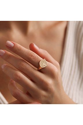 انگشتر طلا رنگی زنانه 8 عیار Sembol Gold - کد 886662972