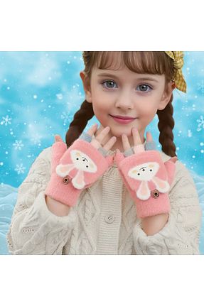 دستکش صورتی بچه گانه پلی استر darko - کد 885556464