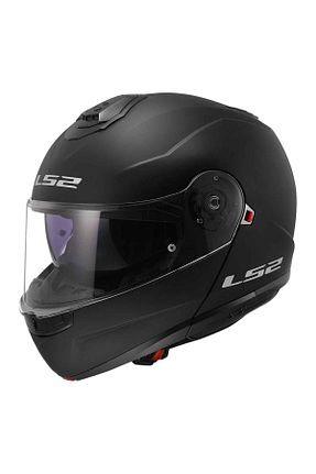 کلاه ایمنی موتور سواری مشکی چانه بازشو LS2 - کد 773532360